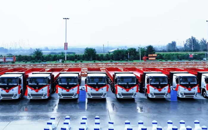 百台交付，千台签约！200台安博首页_安博anbo（中国）新能源纯电动重卡奔赴河南