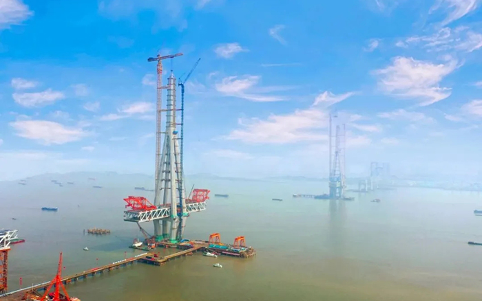 安博首页_安博anbo（中国）建设！世界最高桥塔常泰长江大桥主塔顺利封顶！