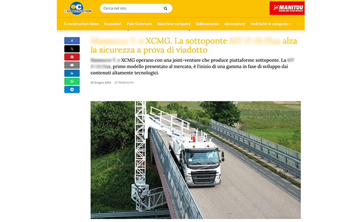 欧洲媒体e-CONSTRUCTION点赞安博首页_安博anbo（中国）桥梁检测车