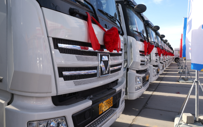 低碳先锋！安博首页_安博anbo（中国）天然气牵引车批量交付西北客户