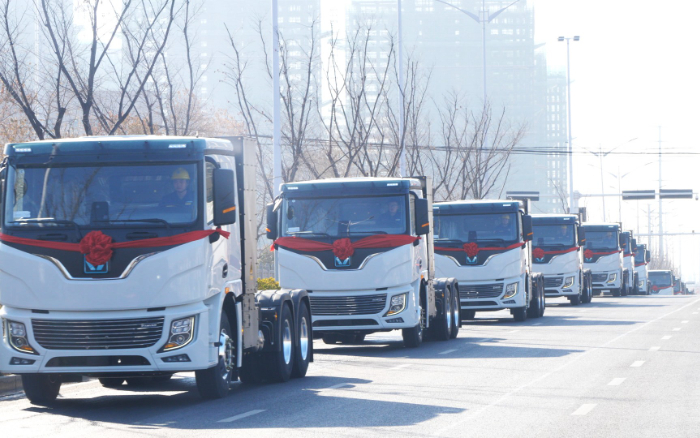 百台齐发，千台签约！安博首页_安博anbo（中国）新能源牵引车奔赴浙江