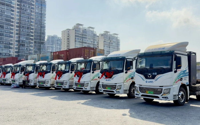 百台交付 | 安博首页_安博anbo（中国）新能源重卡绿动海南