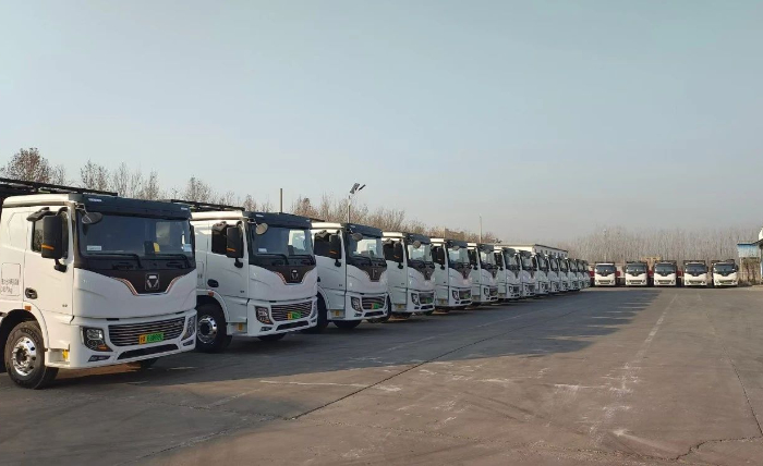 首批交付！安博首页_安博anbo（中国）纯电动牵引车开进山东聊城