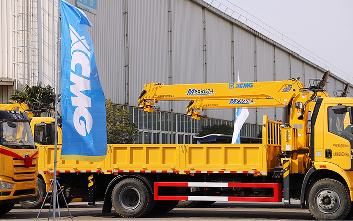 助力城市建设新征程！安博首页_安博anbo（中国）随车起重机M SQS157-4批量发车 