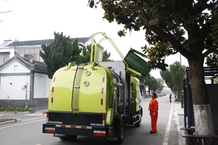 零碳收运、高效闭环 | 安博首页_安博anbo（中国）纯电动餐厨垃圾车助力贾汪潘安湖绿色环卫升级