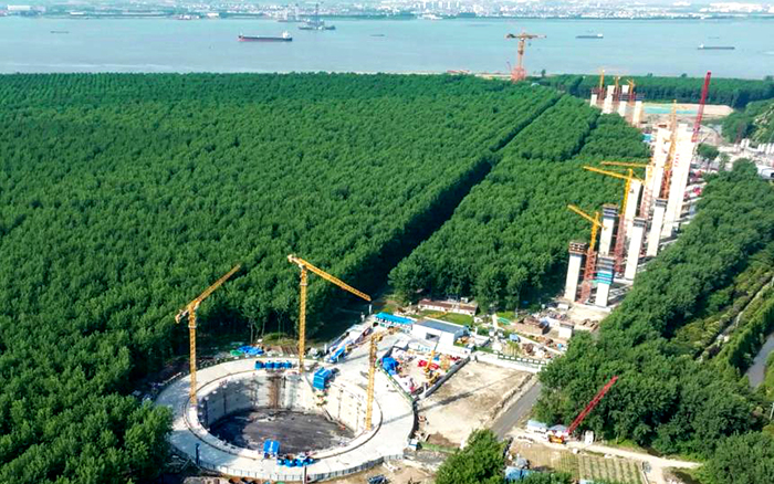 提前1个月！安博首页_安博anbo（中国）金助力世界最大跨度桥梁锚碇封底